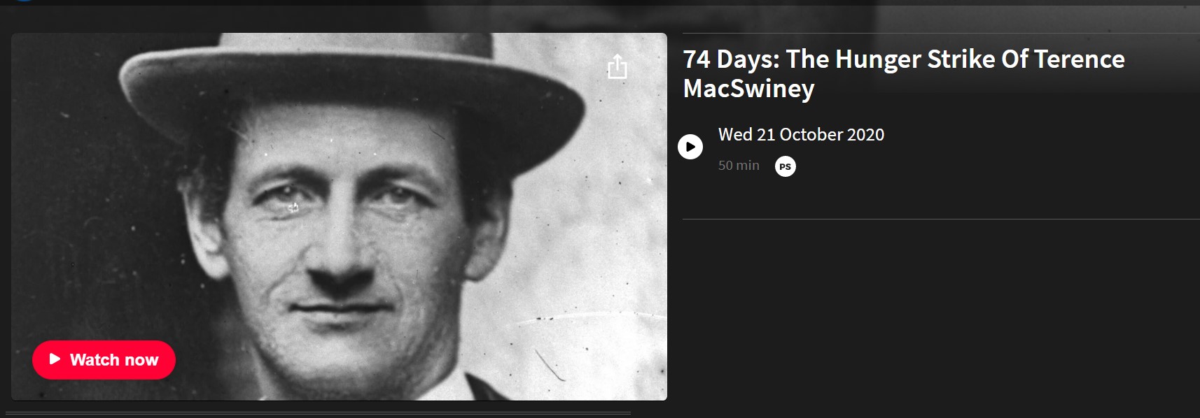 Section 2 - Watch - RTE Doc - Terence MacSwiney