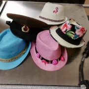 Selection of colourful hats